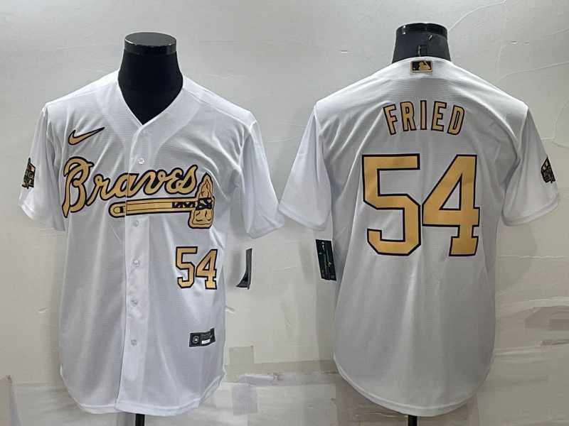 Atlanta Braves #54 Max Fried Number White 2022 All Star Stitched Cool Base Nike Jersey,We sell and wholesale Atlanta Braves #54 Max Fried Number White 2022 All Star Stitched Cool Base Nike Jersey on line form chian!